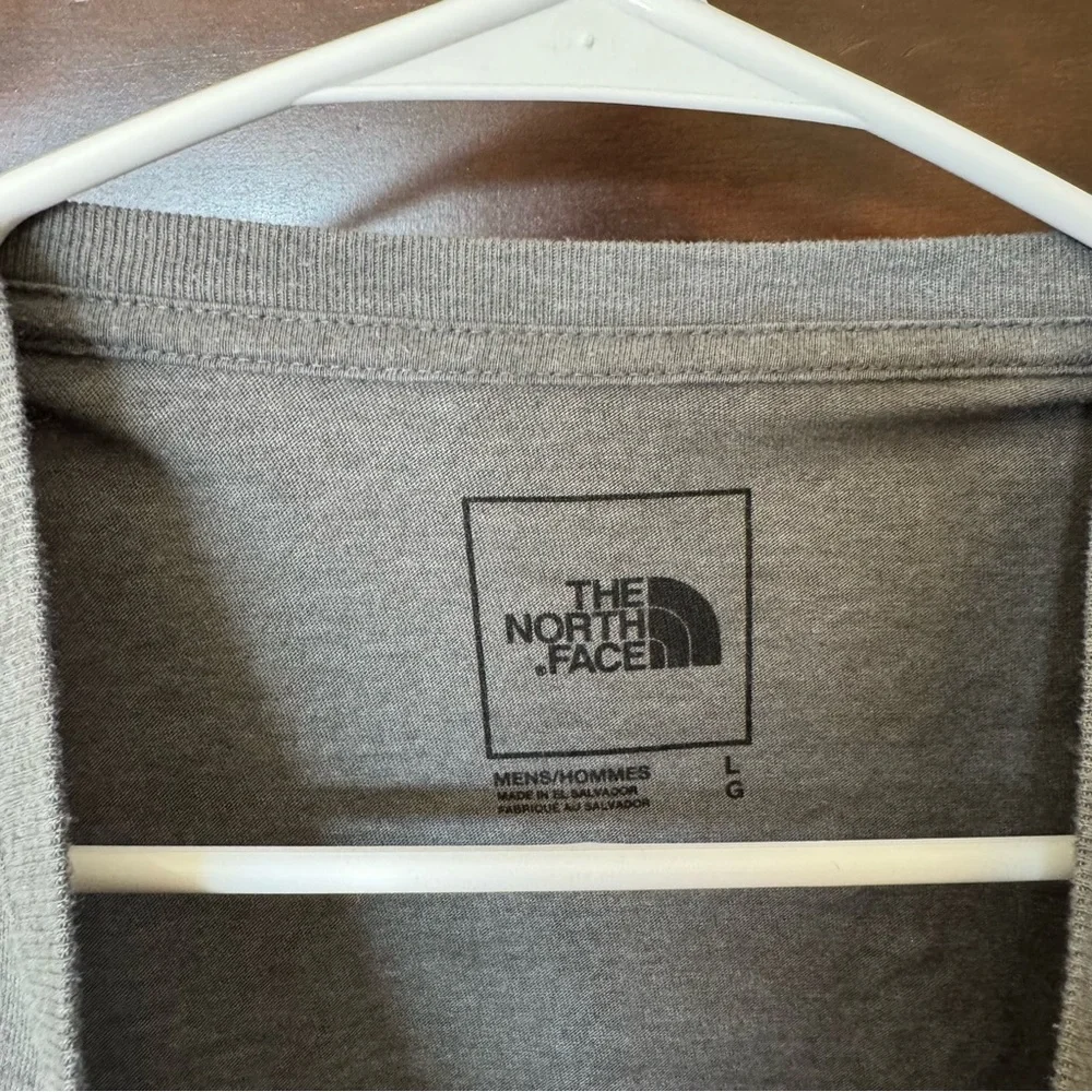 The North Face Heather Gray Short Sleeve Logo Tee